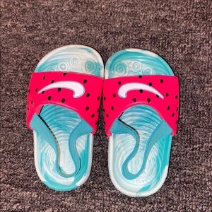 Nike Kawa Watermelon Slide Sandals Little Kid Child Shoes Size 5C NEW DV3393 600